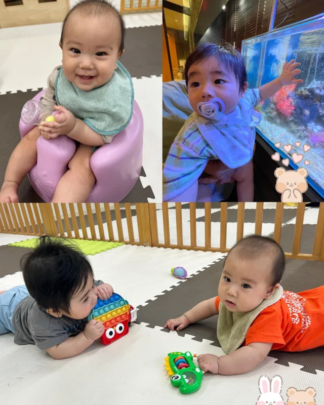 こんにちは、みやびハウスです♪

たまご組さんは、おもちゃに興味津々です☺️読み聞かせやポットン落としを見たり先生と一緒に楽しんでいますよ。

ひよこ組さんとあひる組さんは、お外ではシャボン玉を膨らましたり、追いかけっこやかくれんぼをして遊んでいる姿が見られます。お部屋ではお医者さんごっこやおままごと、ボールスロープをして楽しんでいますよ😊
#保育園  #企業型保育園